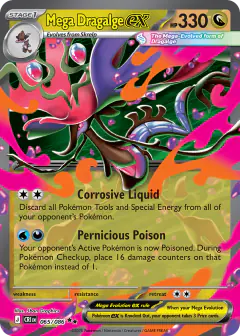 Mega Dragalge ex Double Rare card from Chaos Rising
