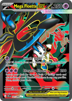 Mega Floette ex Ultra Rare card from Chaos Rising