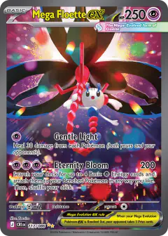 Mega Floette ex Special Illustration Rare card from Chaos Rising