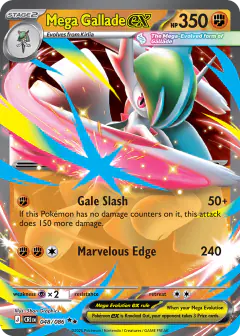 Mega Gallade ex Double Rare card from Chaos Rising