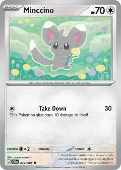Minccino Common card from Chaos Rising