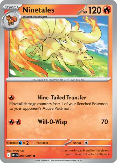 Ninetales Uncommon card from Chaos Rising