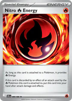Nitro Fire Energy Rare card from Chaos Rising
