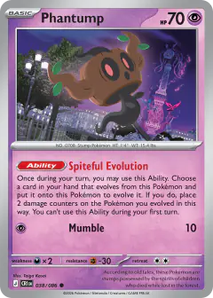 Phantump Common card from Chaos Rising