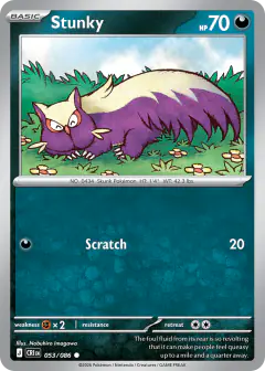 Stunky Common card from Chaos Rising