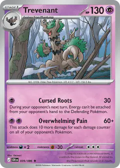 Trevenant Rare card from Chaos Rising