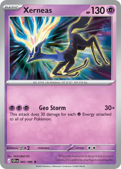 Xerneas Rare card from Chaos Rising