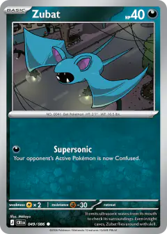 Zubat Common card from Chaos Rising