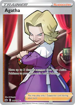 Agatha Rare Ultra card from Chilling Reign