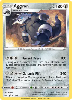 Aggron Rare card from Chilling Reign
