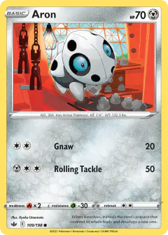 Aron Common card from Chilling Reign