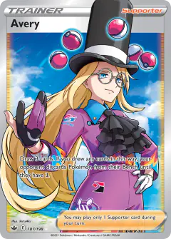 Avery Rare Ultra card from Chilling Reign
