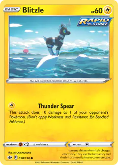 Blitzle Common card from Chilling Reign