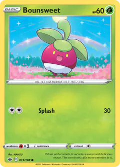 Bounsweet Common card from Chilling Reign
