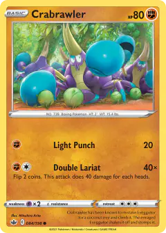 Crabrawler Common card from Chilling Reign