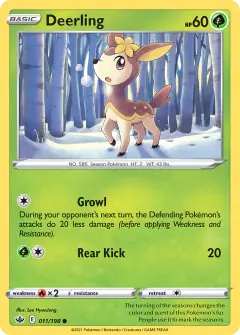 Deerling Common card from Chilling Reign