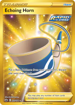 Echoing Horn Rare Secret card from Chilling Reign