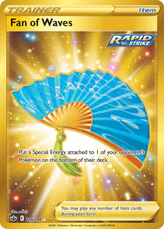 Fan of Waves Rare Secret card from Chilling Reign