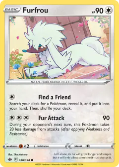 Furfrou Common card from Chilling Reign
