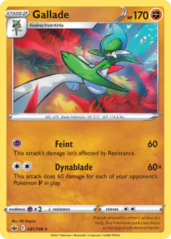 Gallade Rare card from Chilling Reign