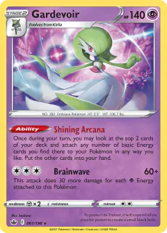 Gardevoir Rare Holo card from Chilling Reign