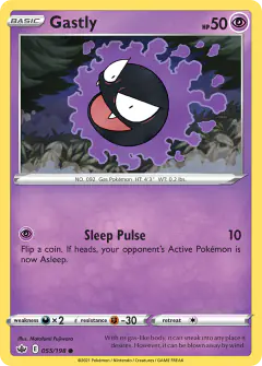 Gastly Common card from Chilling Reign