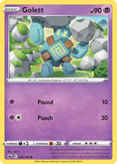 Golett Common card from Chilling Reign