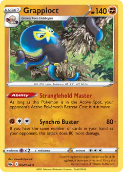 Grapploct Rare Holo card from Chilling Reign