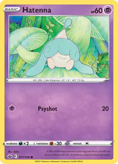 Hatenna Common card from Chilling Reign