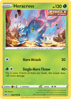 Heracross Common card from Chilling Reign