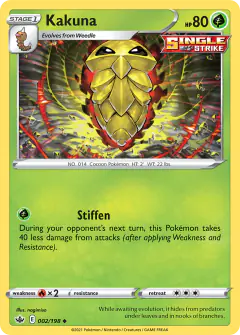 Kakuna Uncommon card from Chilling Reign