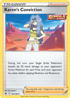 Karen's Conviction Uncommon card from Chilling Reign