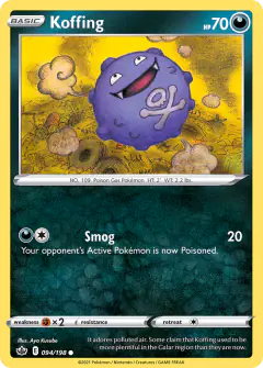 Koffing Common card from Chilling Reign