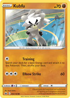 Kubfu Common card from Chilling Reign