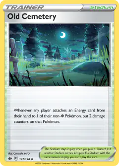 Old Cemetery Uncommon card from Chilling Reign