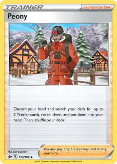 Peony Uncommon card from Chilling Reign