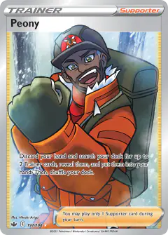 Peony Rare Ultra card from Chilling Reign