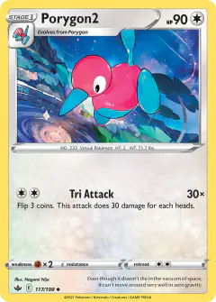 Porygon2 Uncommon card from Chilling Reign