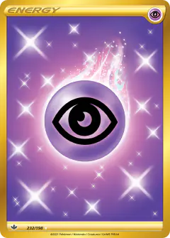 Psychic Energy Rare Secret card from Chilling Reign