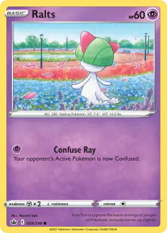 Ralts Common card from Chilling Reign