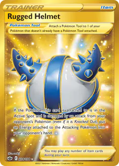 Rugged Helmet Rare Secret card from Chilling Reign