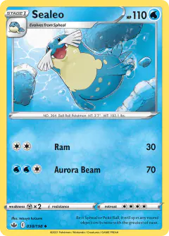 Sealeo Uncommon card from Chilling Reign