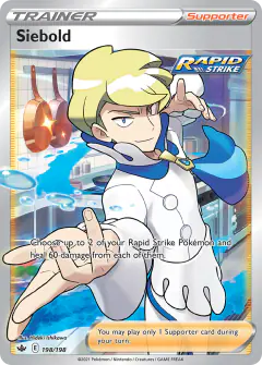 Siebold Rare Ultra card from Chilling Reign