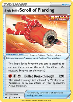 Single Strike Scroll of Piercing Uncommon card from Chilling Reign