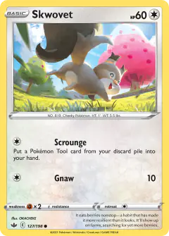 Skwovet Common card from Chilling Reign