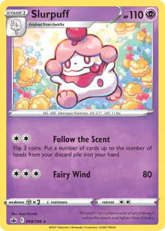 Slurpuff Rare card from Chilling Reign