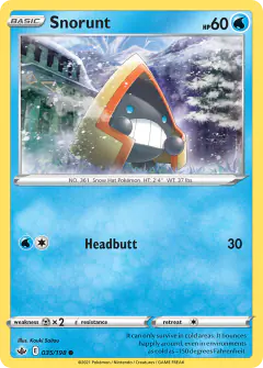 Snorunt Common card from Chilling Reign