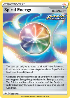Spiral Energy Uncommon card from Chilling Reign
