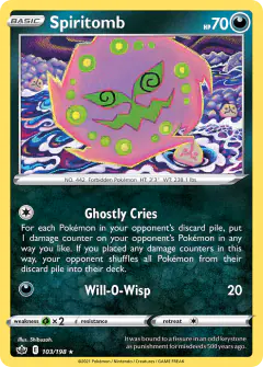 Spiritomb Rare card from Chilling Reign