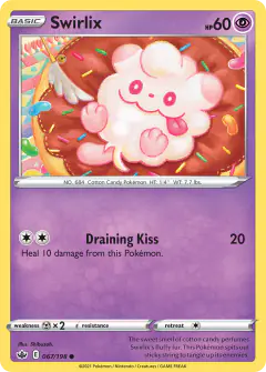 Swirlix Common card from Chilling Reign